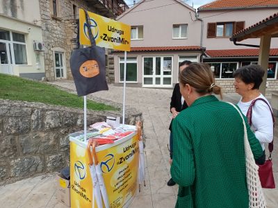 Održana javna akcija povodom Nacionalnog dana borbe protiv nasilja nad ženama koji se obilježava 22.9.