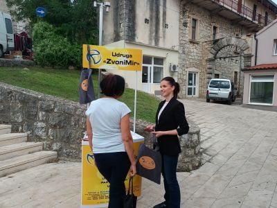 Održana javna akcija povodom Nacionalnog dana borbe protiv nasilja nad ženama koji se obilježava 22.9.