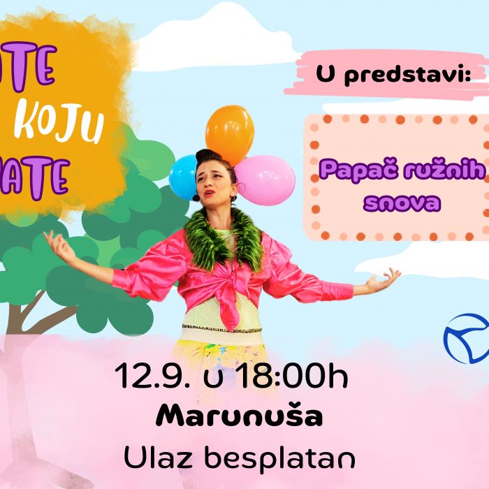 Predstava “Kate koju znate” 12.9. na Marunuši