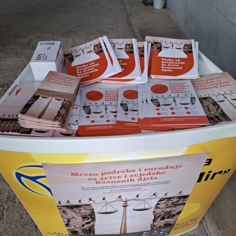 u Kninu i Zadru održana javna akcija „Pružimo podršku žrtvama svih kaznenih djela“