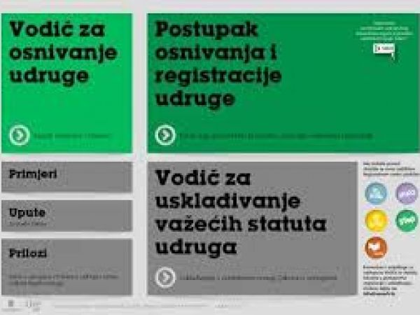 Vodič za usklađivanje važećih statuta sa odredbama novog Zakona o udrugama