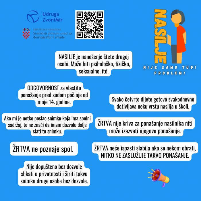 Učenici izradili plakat i brošure u sklopu programa “Nasilje nije samo tuđi problem!”